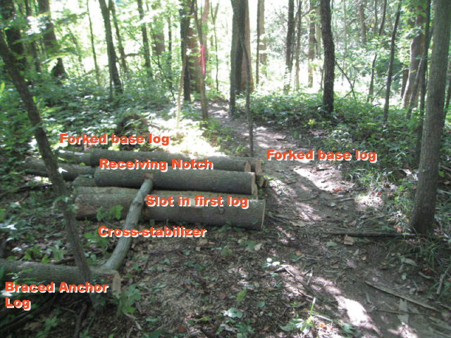 Log pile annotated